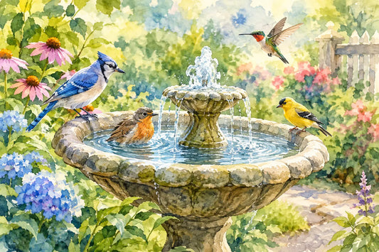 What Fountain Flow Suits Birds in Your Garden?