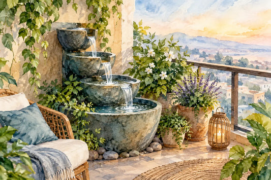 Balcony Water Features That Work Without Wires