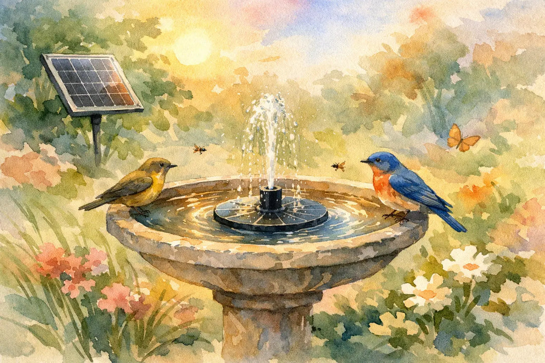 Best Solar Powered Water Fountain for Bird Bath