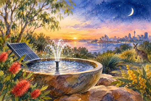 Can Solar Fountains Run Overnight in Australia?
