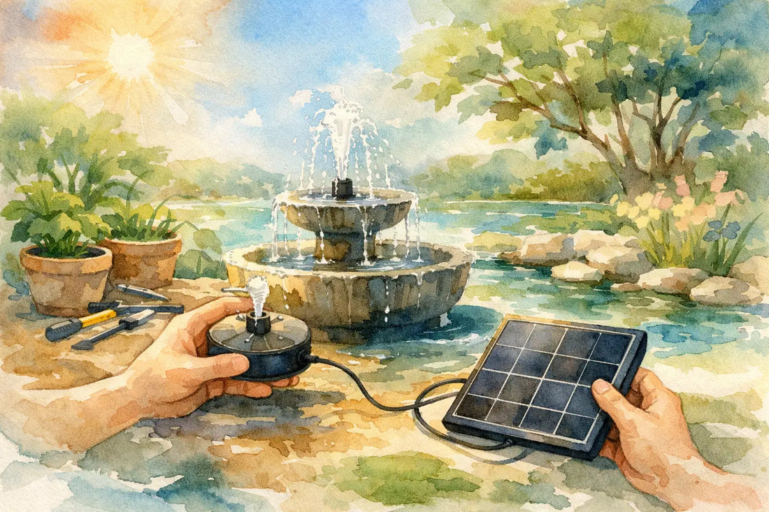 How to Assemble a Solar Powered Water Fountain