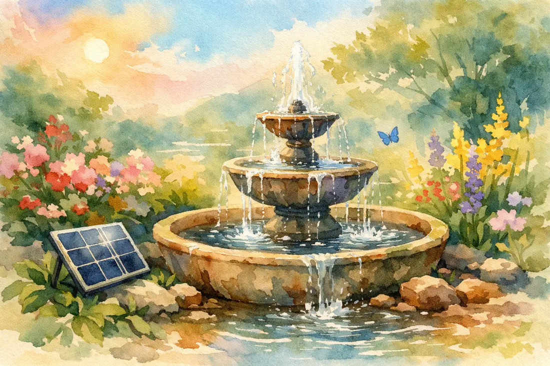 How to Make a Solar Powered Garden Fountain
