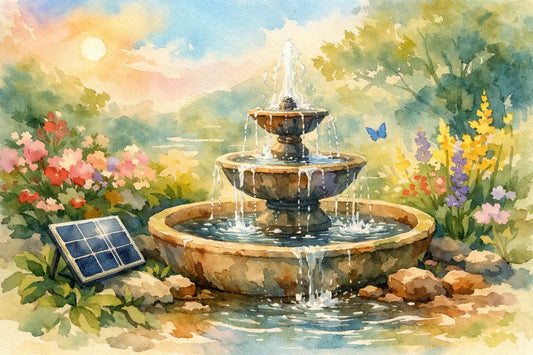 How to Make a Solar Powered Garden Fountain