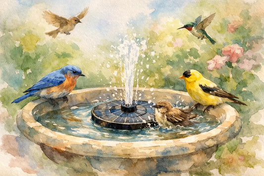 Do Birds Like Solar Fountains in Bird Baths?