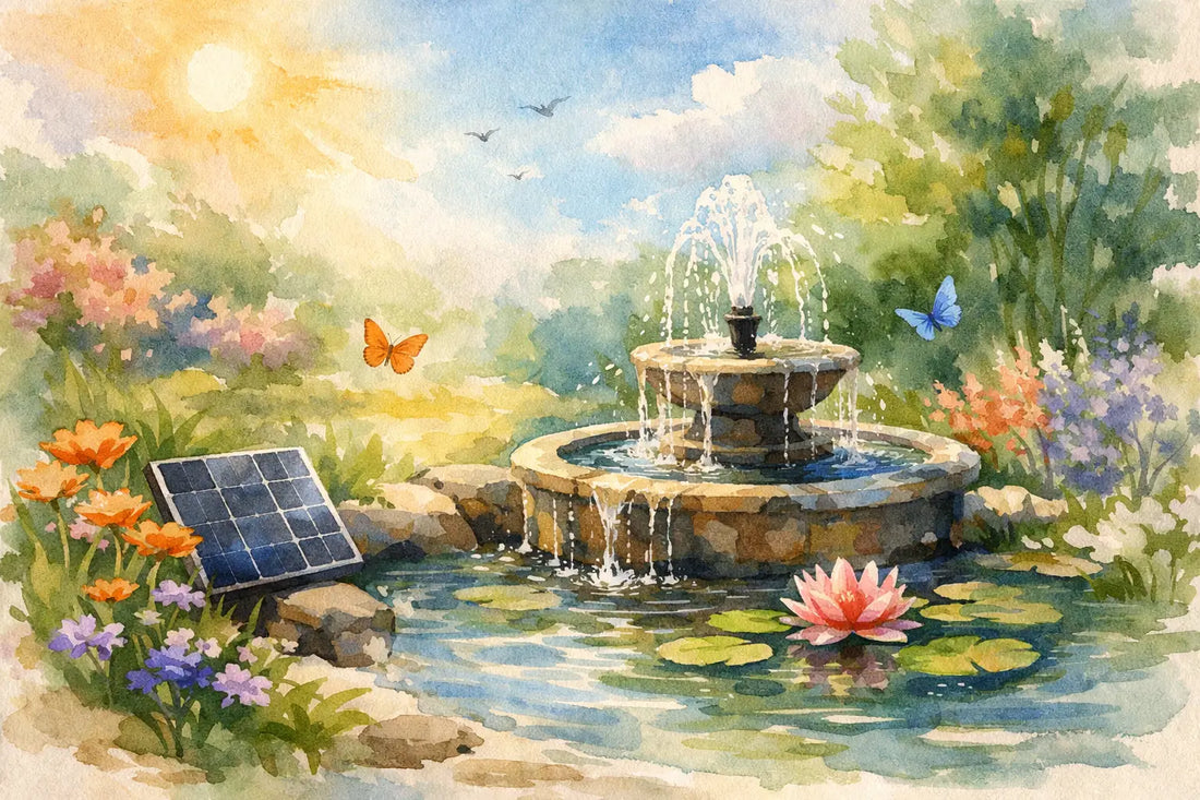 Solar Fountain Pump for a Happier Garden