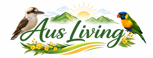AUS LIVING LIFESTYLE PRODUCTS logo