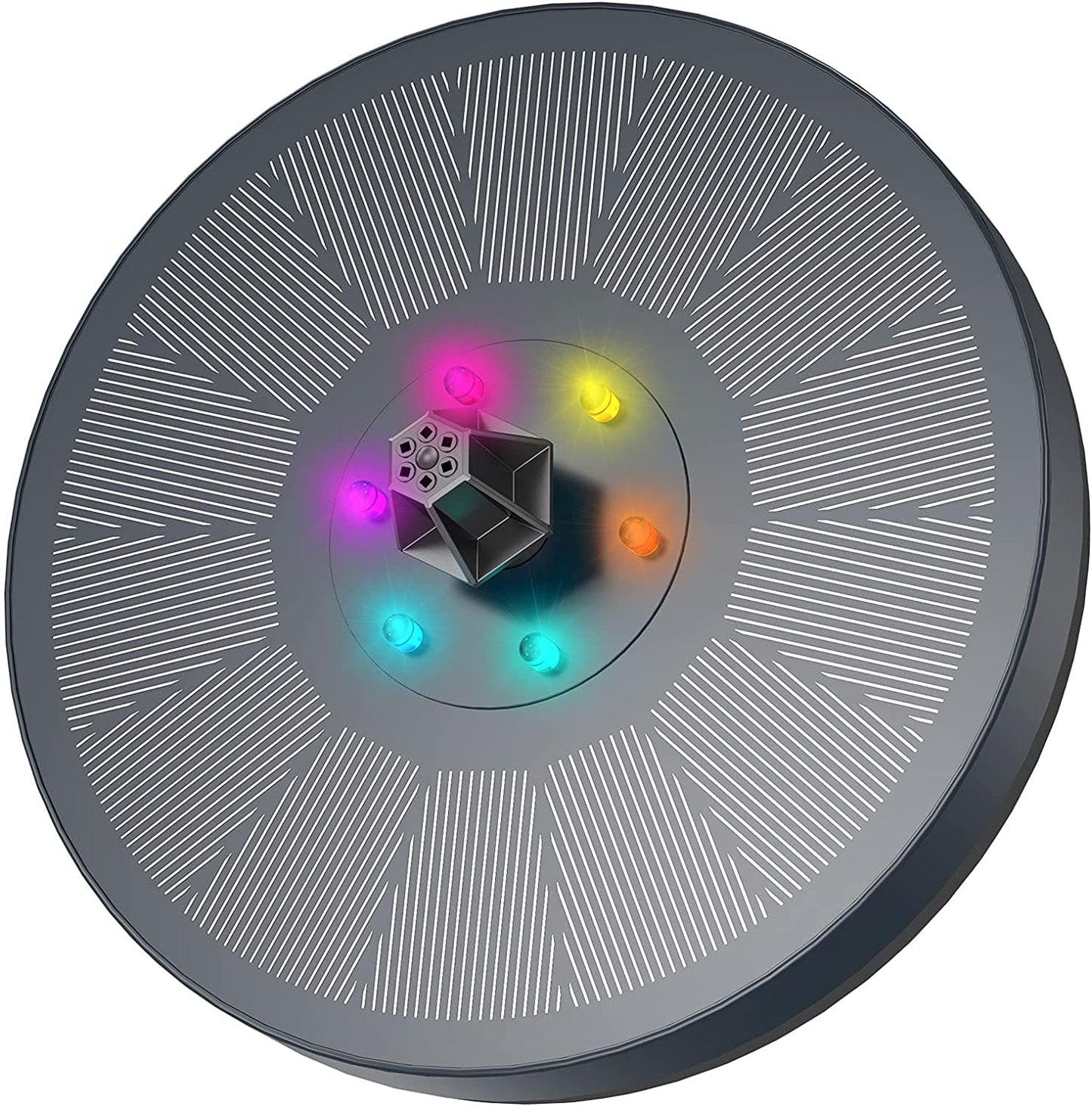3W Solar Fountain with Battery and LEDs