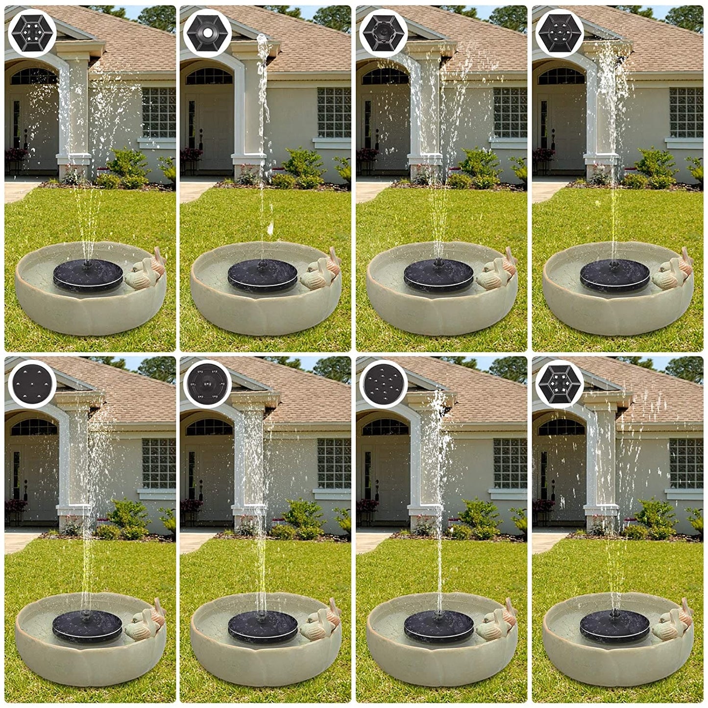 3.5W Solar Fountain with Battery