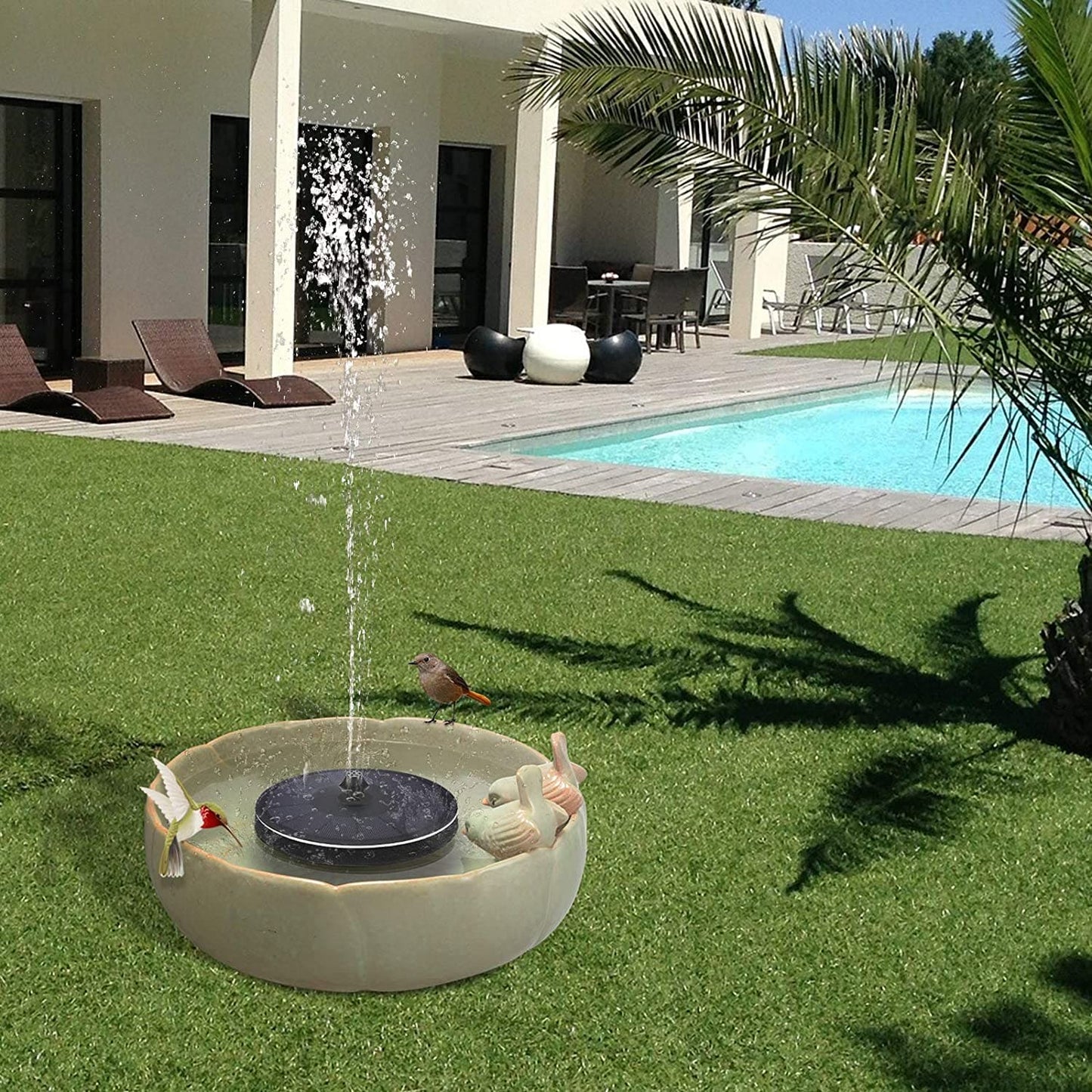 3.5W Solar Fountain with Battery